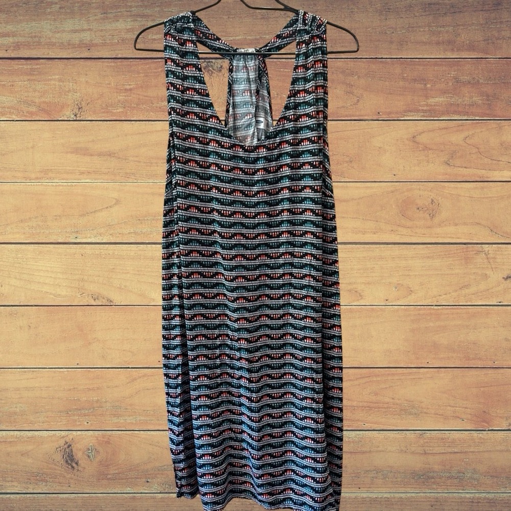 Women's Old Navy Plus 2XL Sleeveless Geometric Pattern Summer Dress Mid Length